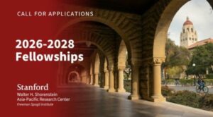 The Stanford Next Asia Policy Lab (SNAPL) is offering two postdoctoral fellowships (two years in length) to begin in fall quarter 2026. There are four fellowship tracks and applicants can apply for any of the theme