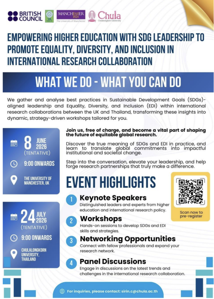 Empowering HE with SDG Leadership to Promote Equality, Diversity, and Inclusion in International Research Collaboration